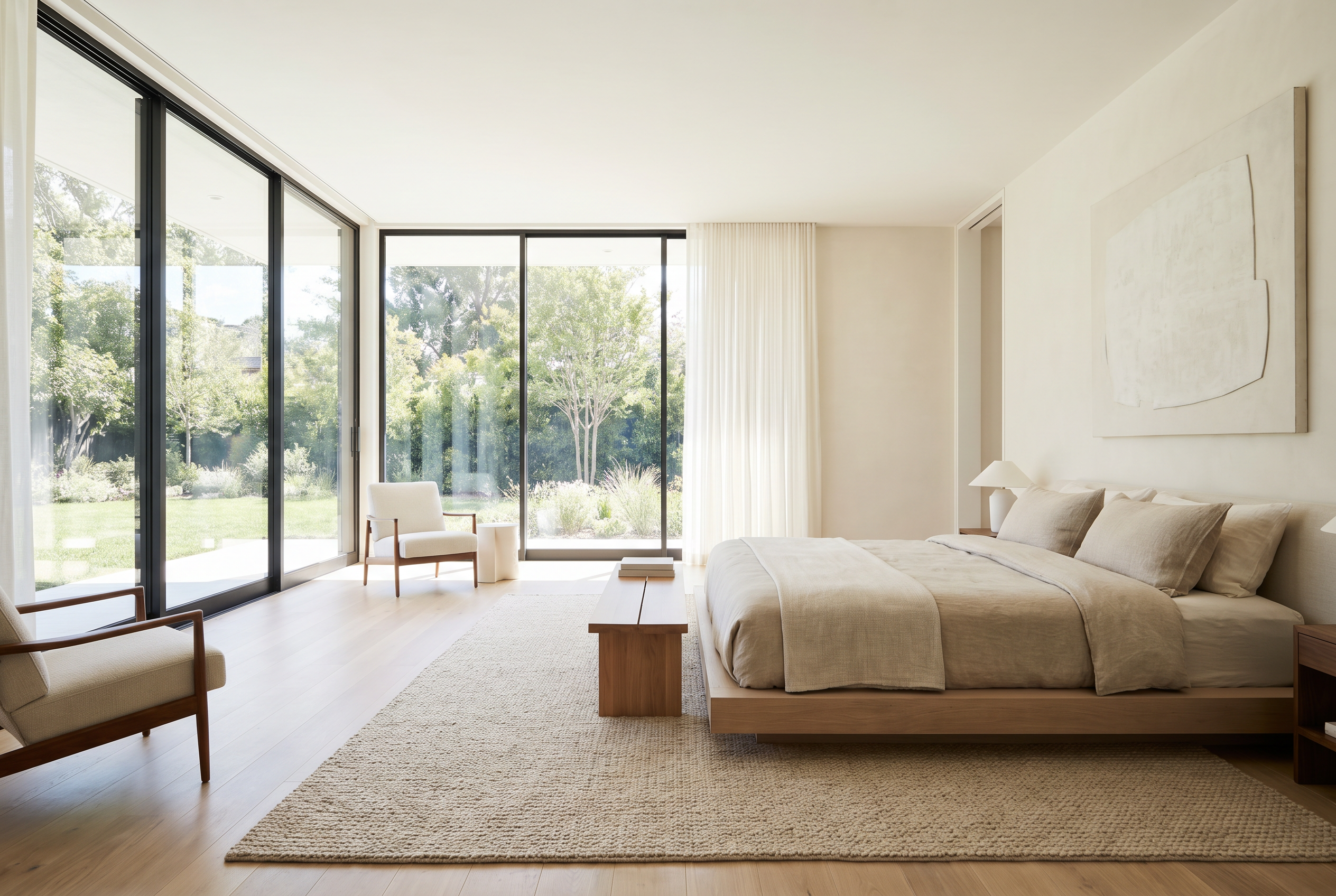 Modern master bedroom